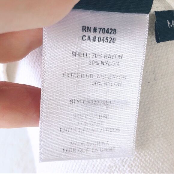 SHARON YOUNG - JEWELED - V NECKLINE - 3/4 SLEEVES LINEN BOHO BEADED BLOUSE B14 - Picture 9 of 10